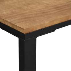 Bartafel Luuk - zwart/naturel - 120x60x105 cm