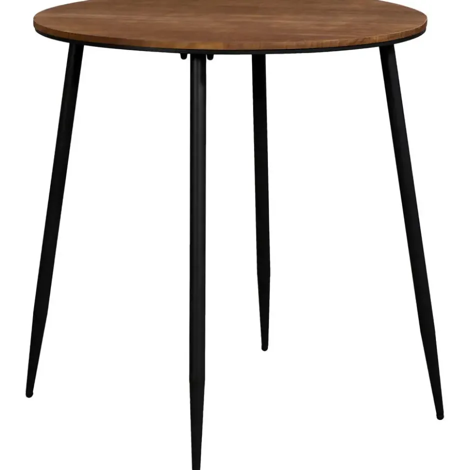 Bartafel Milo rond - zwart/naturel - 105xØ100 cm