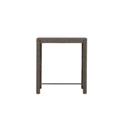 Bartafel Wicker - Grijs Glas - 100x60x110cm - Alo