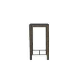 Bartafel Wicker - Grijs Glas - 100x60x110cm - Alo
