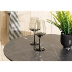 Bartafel Zwart Kunststof - 70x70x100cm - Milano