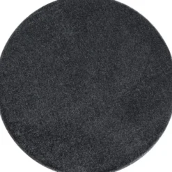 Basics Effen Rond Vloerkleed Grijs Laagpolig - 160 CM Ø