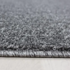 Basics Effen Rond Vloerkleed Grijs Laagpolig - 160 CM Ø