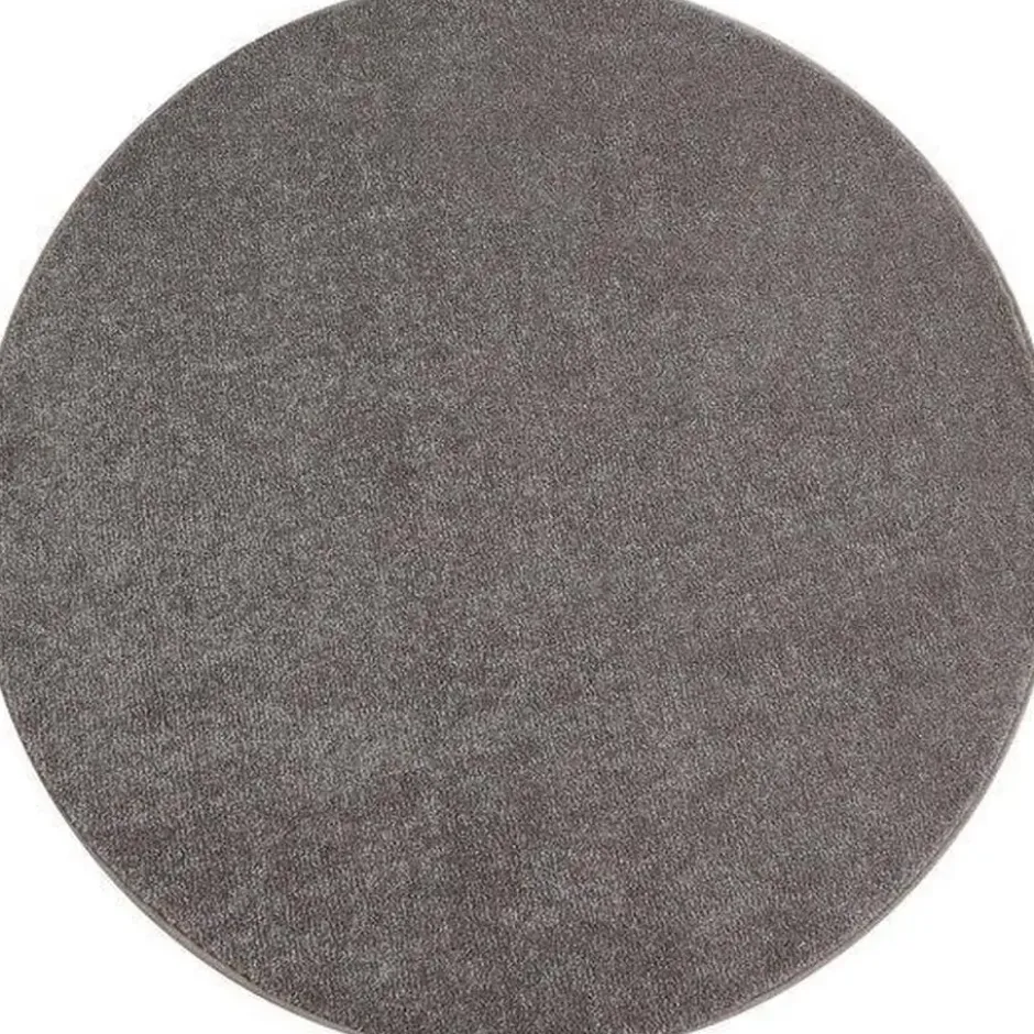 Basics Effen Rond Vloerkleed Beige Laagpolig - 160 CM Ø