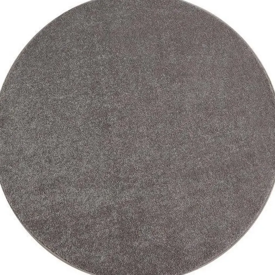 Basics Effen Rond Vloerkleed Beige Laagpolig - 160 CM Ø