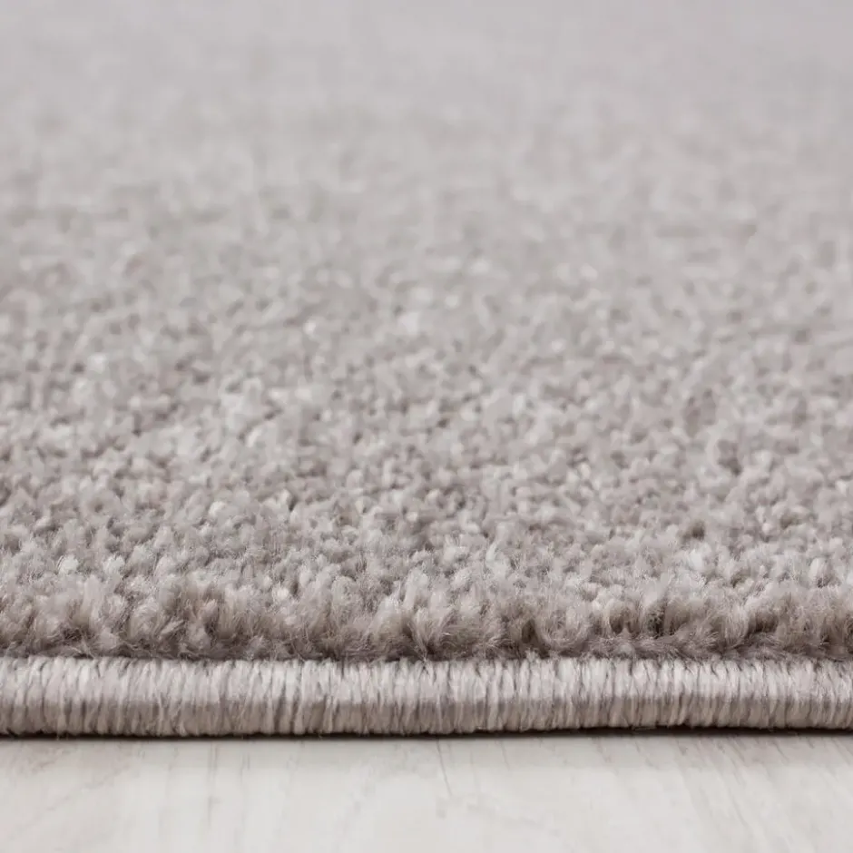 Basics Effen Rond Vloerkleed Beige Laagpolig - 160 CM Ø