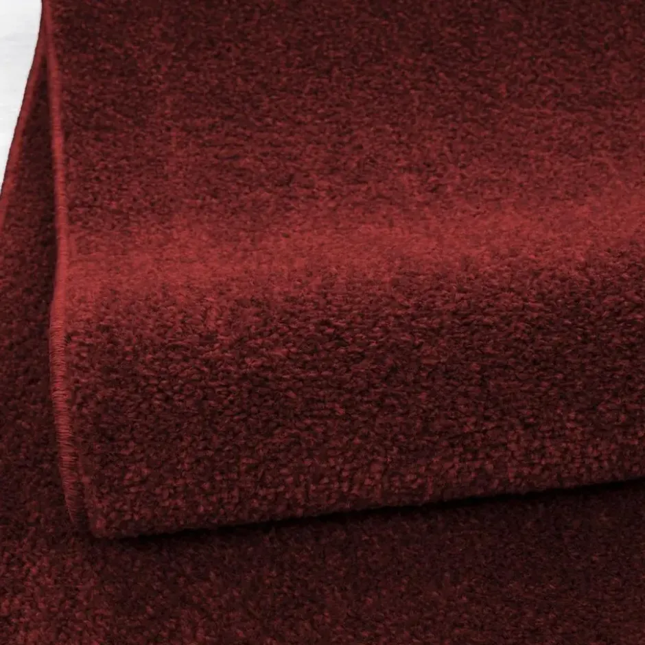 Basics Effen Vloerkleed Rood Laagpolig - 140x200 CM