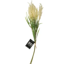 BD Kunstbloem Pluimgras - losse steel/tak - creme - 62 cm