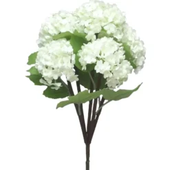 BD Kunstbloem Sneeuwbal - 30 cm - wit - kunst zijdebloemen