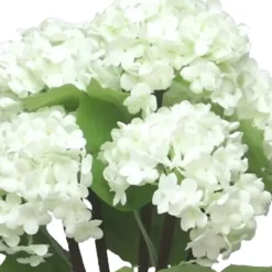 BD Kunstbloem Sneeuwbal - 30 cm - wit - kunst zijdebloemen