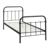 Bed Anne - mat antraciet - 90x200 cm