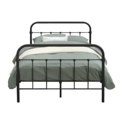 Bed Anne - mat antraciet - 120x200 cm
