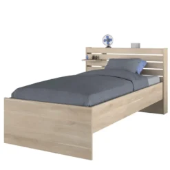 Bed Evi - eikenkleur - 90x200 cm