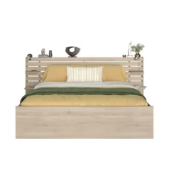 Bed Evi - eikenkleur - 180x200 cm