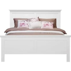 Bed Fleur - wit - 140x200 cm