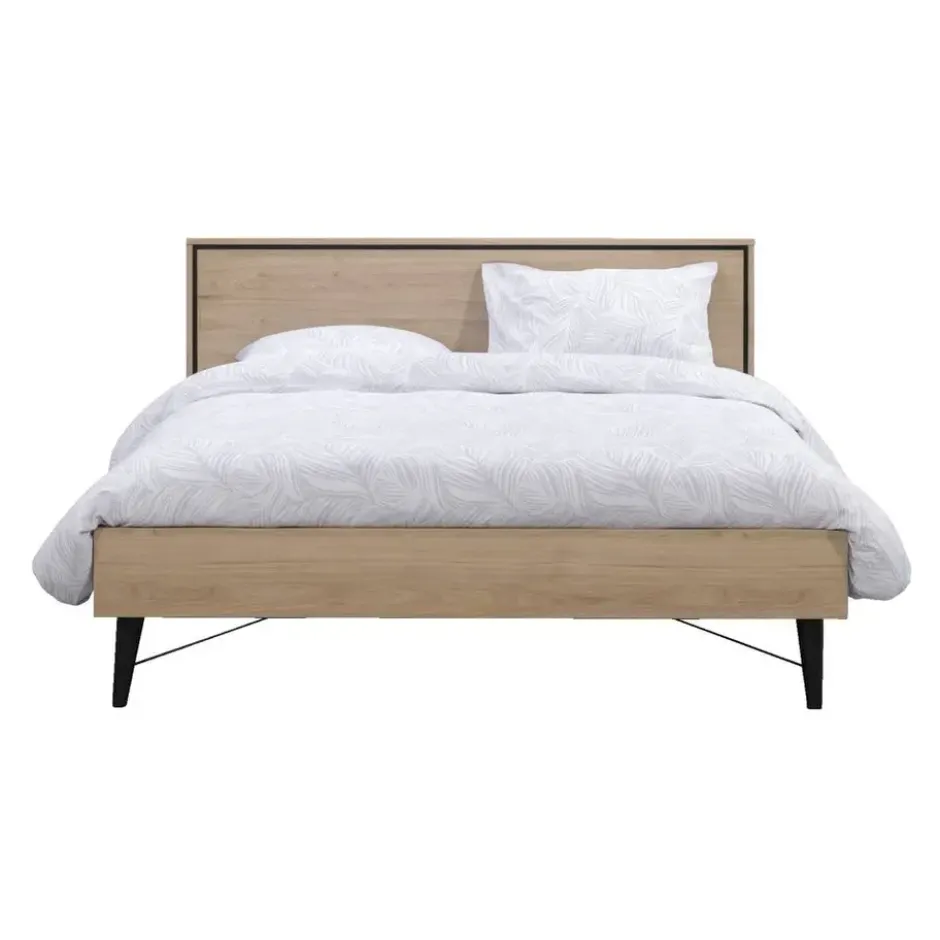 Bed Kansas - eikenkleur - 160x200 cm
