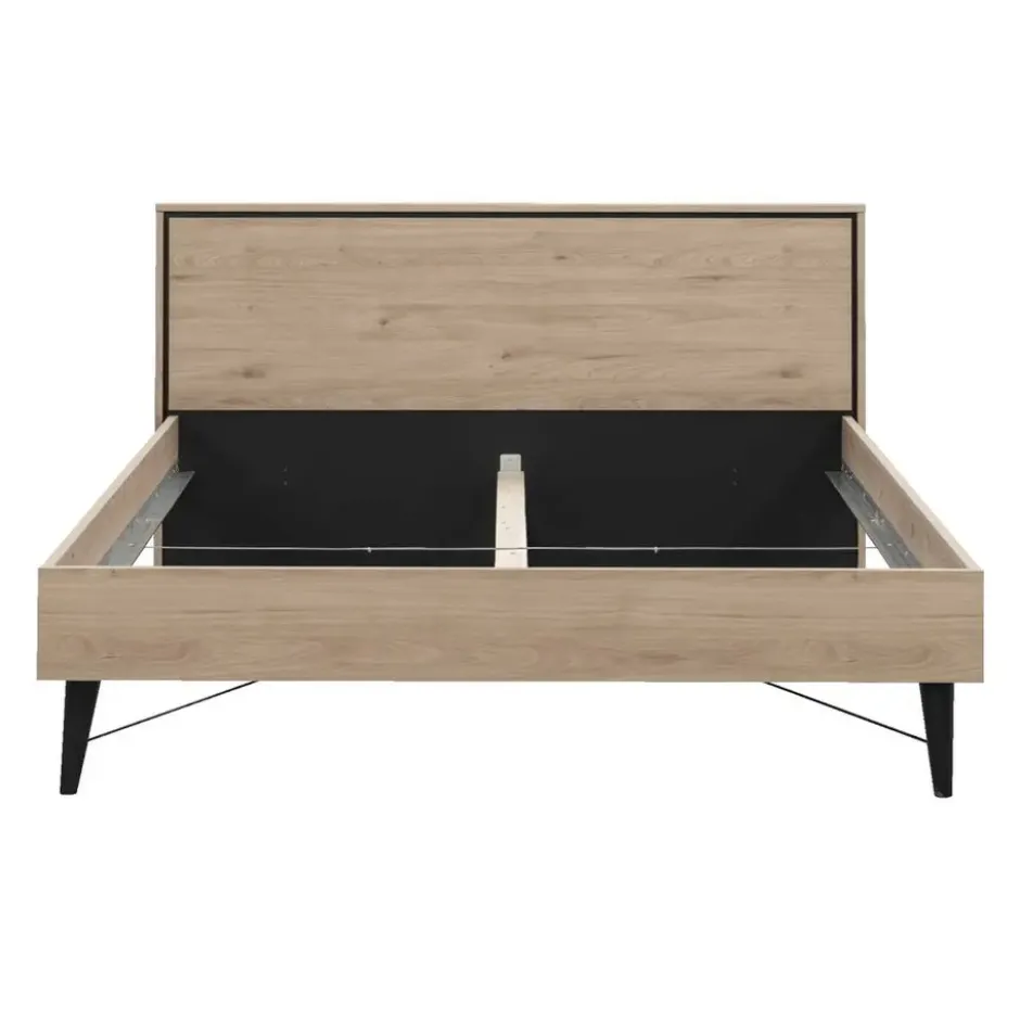 Bed Kansas - eikenkleur - 180x200 cm