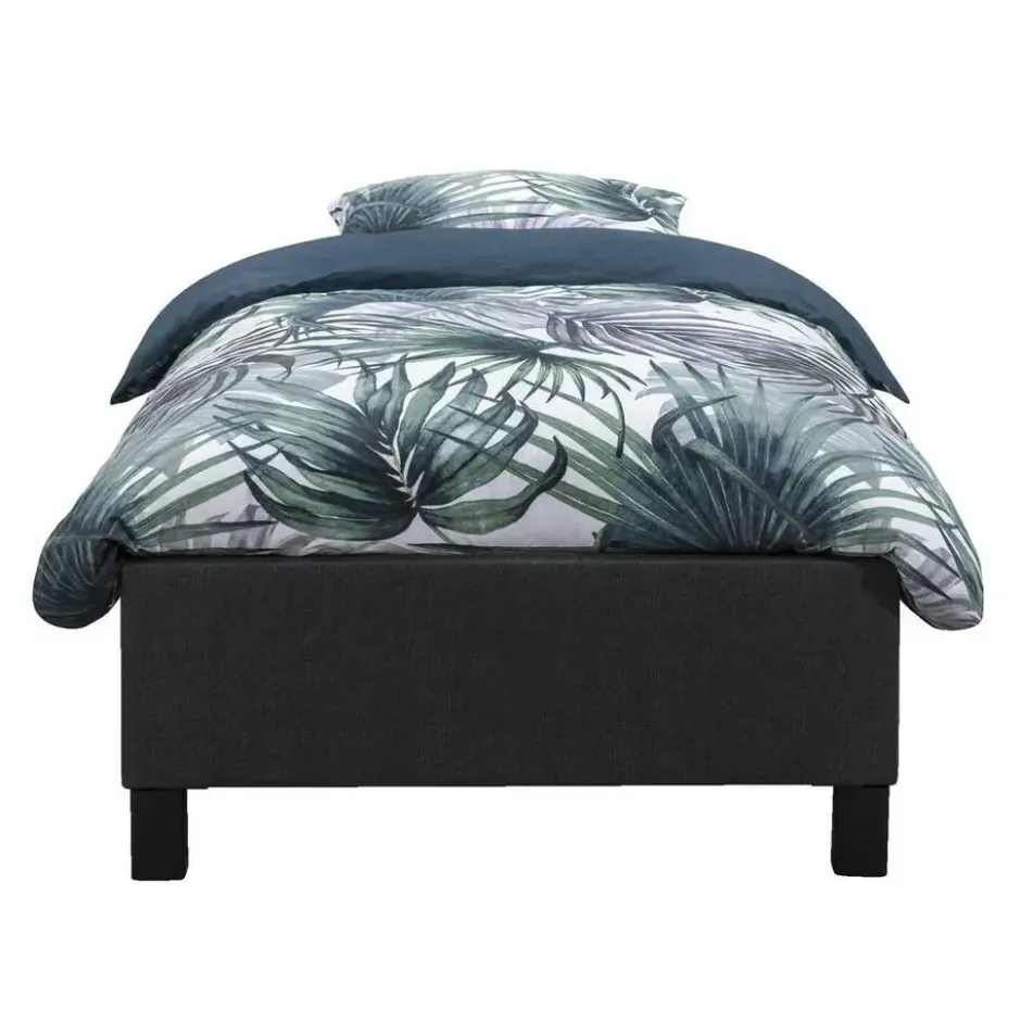 Bed Lena - antraciet - 90x200 cm