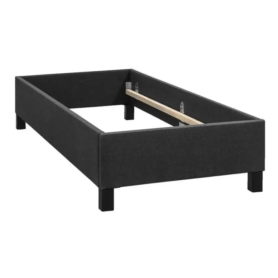 Bed Lena - antraciet - 90x200 cm