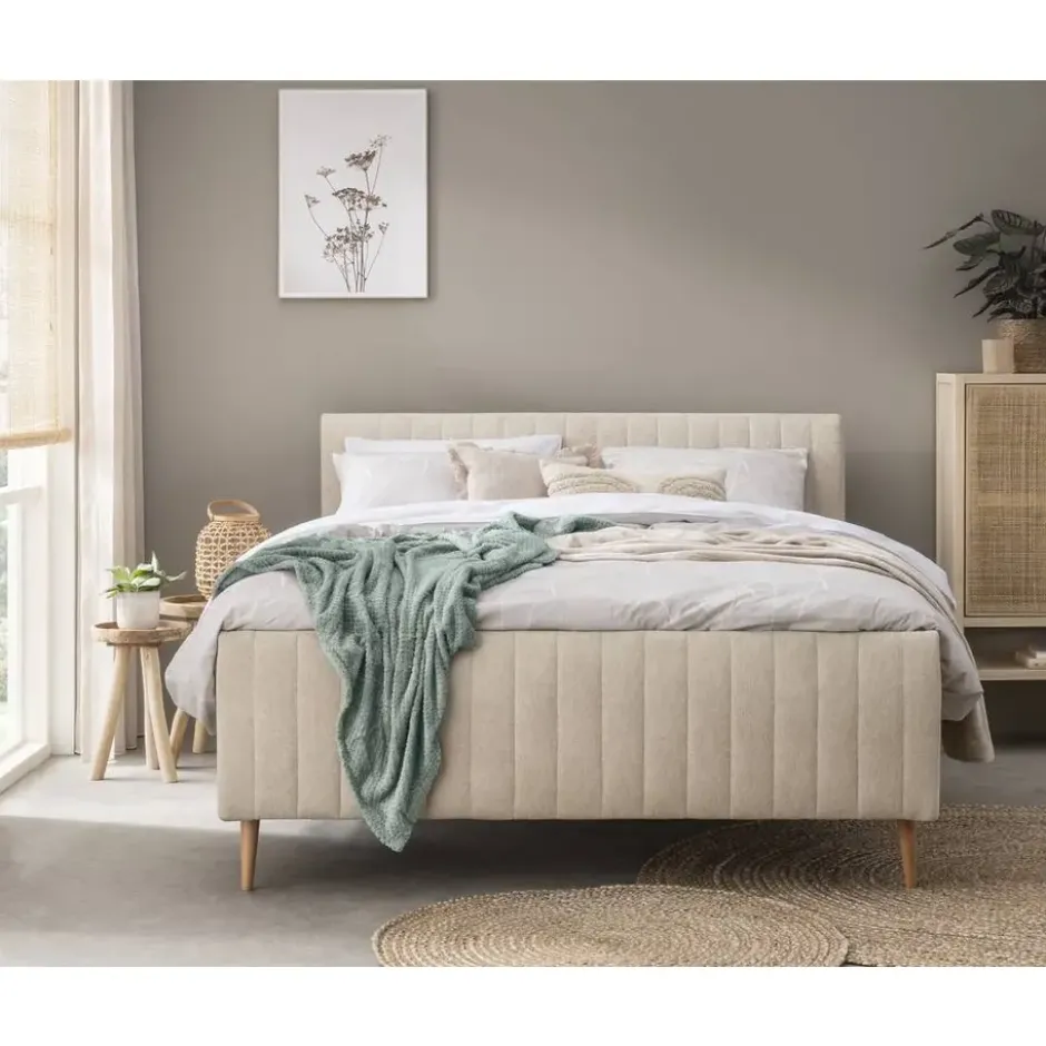 Bed Lieke - ecru - 140x200 cm