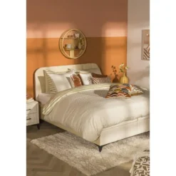 Bed Lizz met opbergruimte - ecru - 140x200 cm