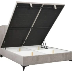 Bed Lizz met opbergruimte - greige - 140x200 cm