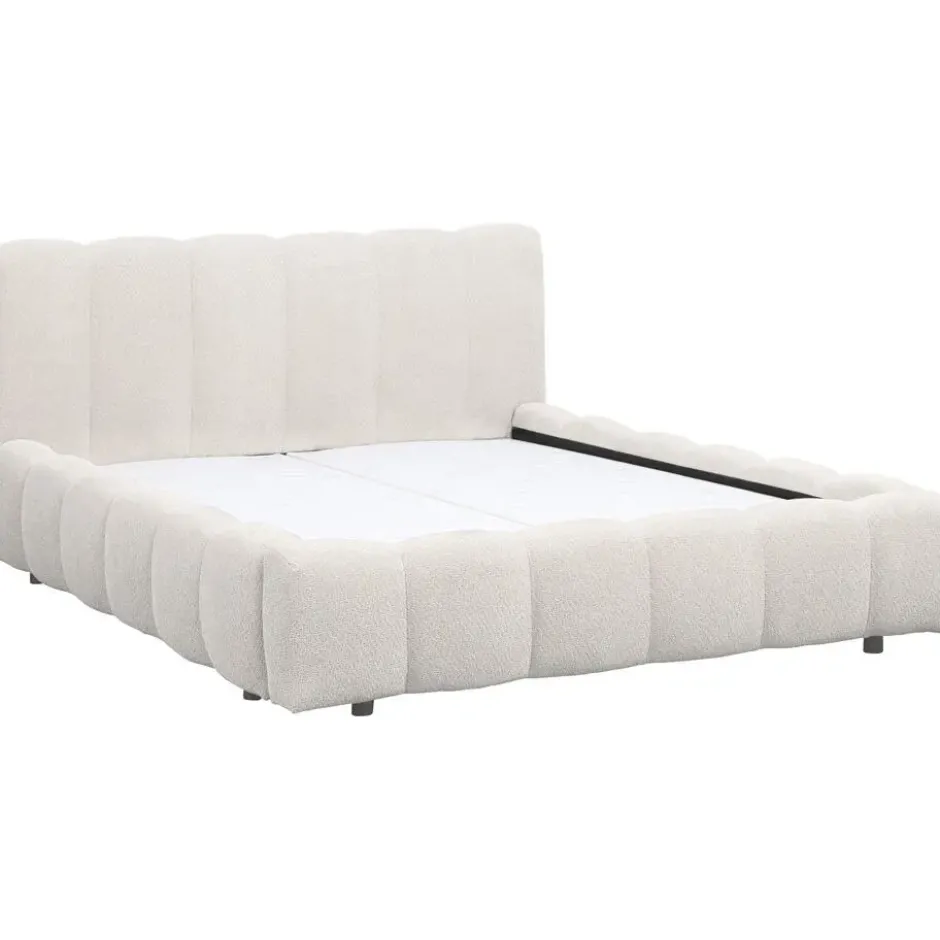 Bed Maudy met opbergruimte - ecru - 160x200 cm