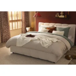 Bed Maudy met opbergruimte - ecru - 160x200 cm