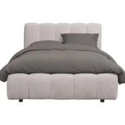 Bed Maudy met opbergruimte - lichtgrijs - 120x200 cm