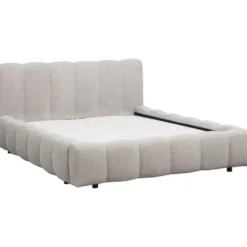Bed Maudy met opbergruimte - lichtgrijs - 140x200 cm