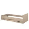 Bed Natan incl. lades - eiken/zwart - 90x200 cm