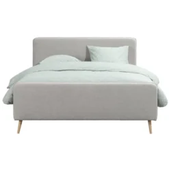Bed Suze - lichtgrijs - 180x200 cm