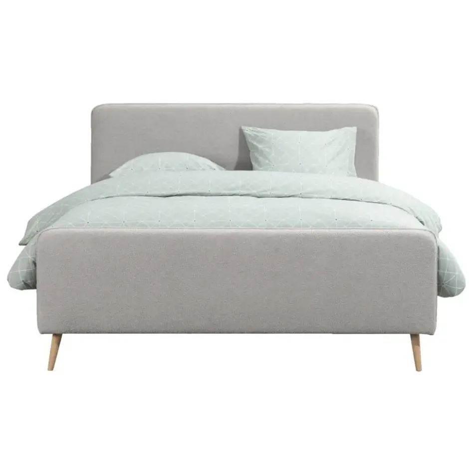 Bed Suze - lichtgrijs - 180x200 cm