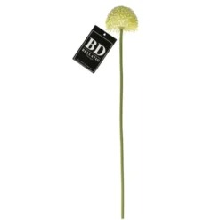 Bellatio Design Allium kunstbloem steel - creme wit - 44cm