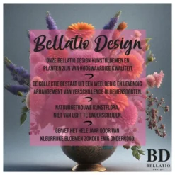 Bellatio Design Allium kunstbloem steel - creme wit - 44cm