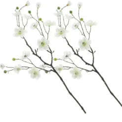 Bellatio Design Kunstbloem appelbloesem Kyoto - 56 cm - wit