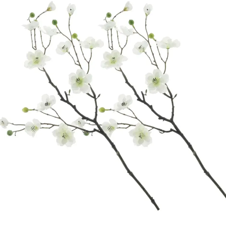 Bellatio Design Kunstbloem appelbloesem Kyoto - 56 cm - wit