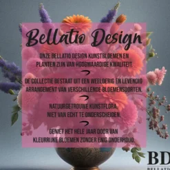Bellatio Design Kunstbloem appelbloesem Kyoto - 56 cm - wit