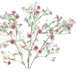 Bellatio Design Kunstbloem Gipskruid - 45 cm - roze - Gypsophila