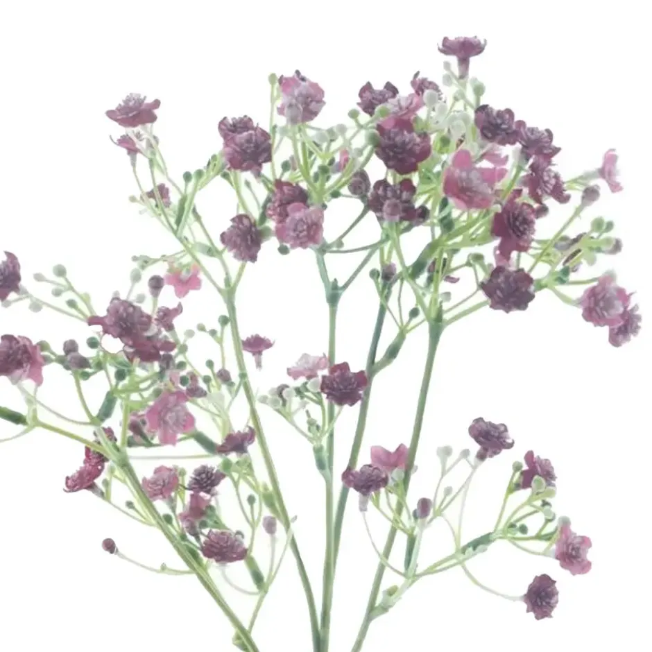 Bellatio Design Kunstbloem Gipskruid - 45 cm - paars - Gypsophila
