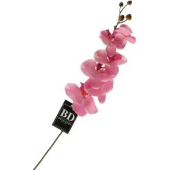 Bellatio Design Kunstbloem Orchidee Milan - roze - 78 cm