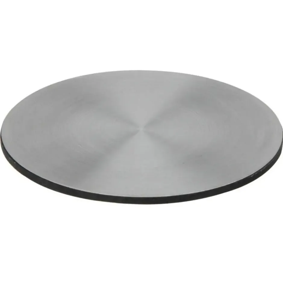 Bellatio Design Onderzetters - 6x - rvs - 10 cm - rond