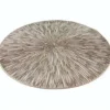 Bellatio design Placemats - 6 stuks - geponst - goudkleurig - 38 cm
