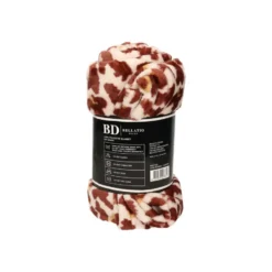 Bellatio design Plaid - fleece deken - panter print - 120 x 160cm