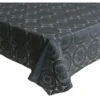 Bellatio design Tafelzeil - antraciet - patroon - 140 x 220 cm