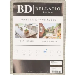 Bellatio Design Tafelzeil - uni beige - 140 x 245 cm
