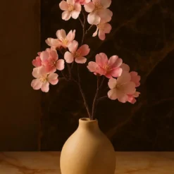 Bellatio flowers & plants Kunstbloem - appelbloesem - roze - 36 cm