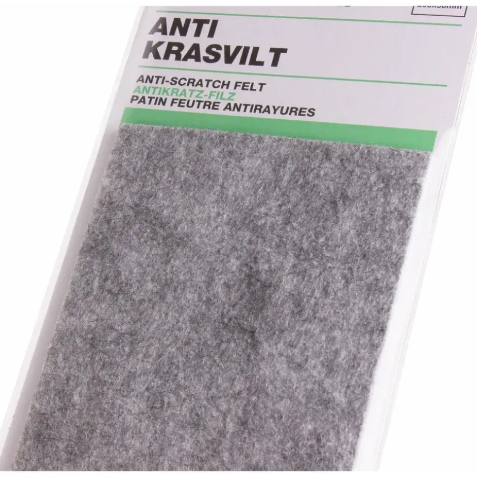 Benson Zelfklevend antikrasvilt - knipbaar - 20 x 9 cm - grijs