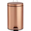 Berilo Pedaalemmer - koperkleurig - 12 l - 40 cm - metaal