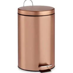 Berilo Pedaalemmer - koperkleurig - 12 l - 40 cm - metaal